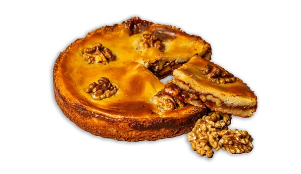 Boterkoek walnoot caramel